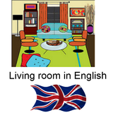 Living Room in English icône