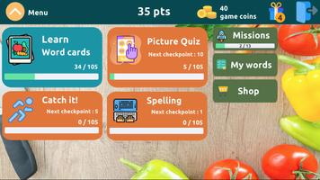 Learn Fruits Vegetables in Fre Screenshot 2