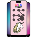 Unicorn Pattern Lock Screen APK