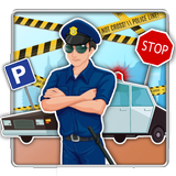Officier de police : agent 3d icône