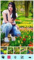 Garden photo frame / editor imagem de tela 2