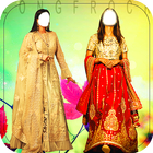 Long frock photo suit icon