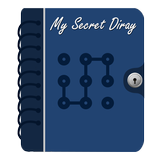 Mijn geheime dagboek met slot-icoon