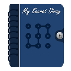 Mijn geheime dagboek met slot-icoon
