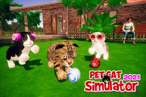 虚拟猫模拟器 - 开放世界小猫游戏 截图 2