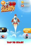 Space Frontier Flying Rocket 3D постер