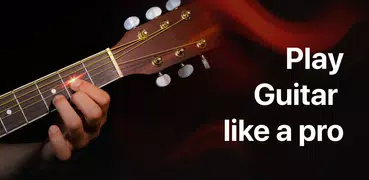Guitar jogue música e acordes