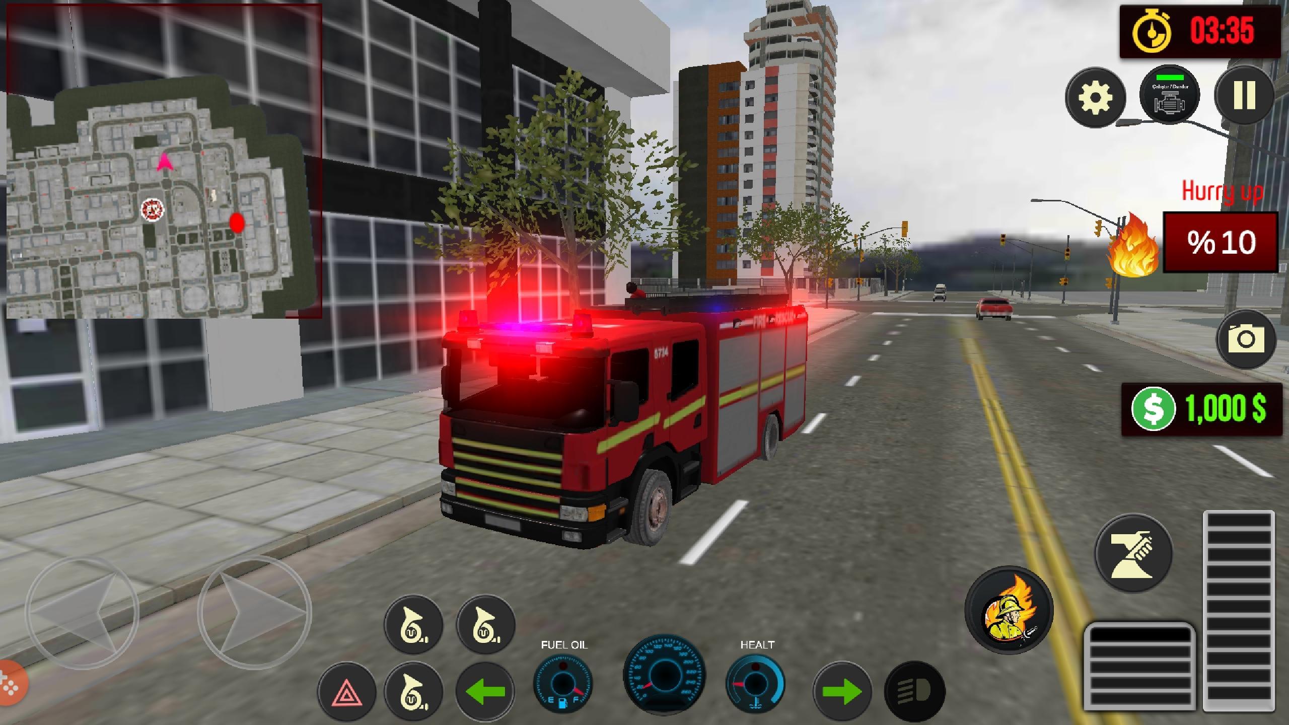 180 سيارة إطفاء حريق محاكاة for Android - APK Download