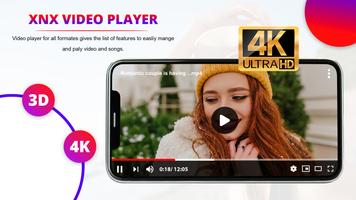 XNX Video Player-Desi Videos 4K Player Affiche
