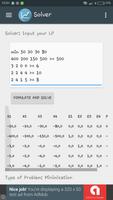 Operations Research LP Solver imagem de tela 1