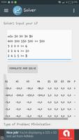 Operations Research LP Solver capture d'écran 1