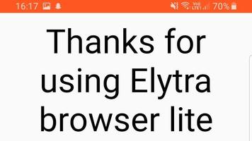 Elytra browser Lite (No Ads) (Free) پوسٹر