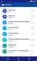 Malaysia Public Holiday 2020 capture d'écran 2