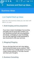 Business & Startup Ideas Guide capture d'écran 1