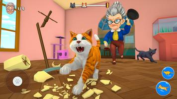 Bad Cat Simulator: Prank Gran 스크린샷 2
