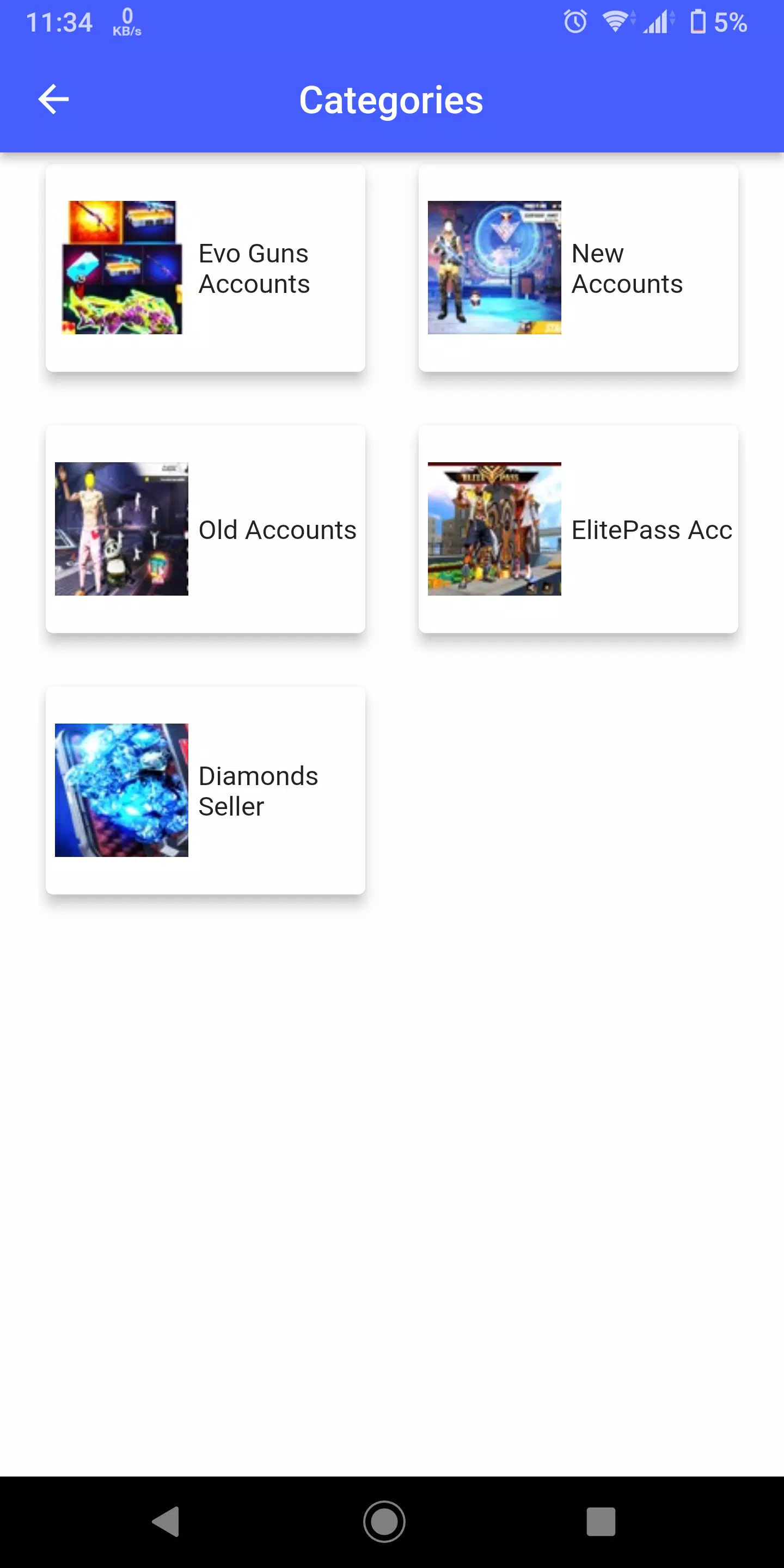 F Id Sell App F F Accounts For Android Apk Download