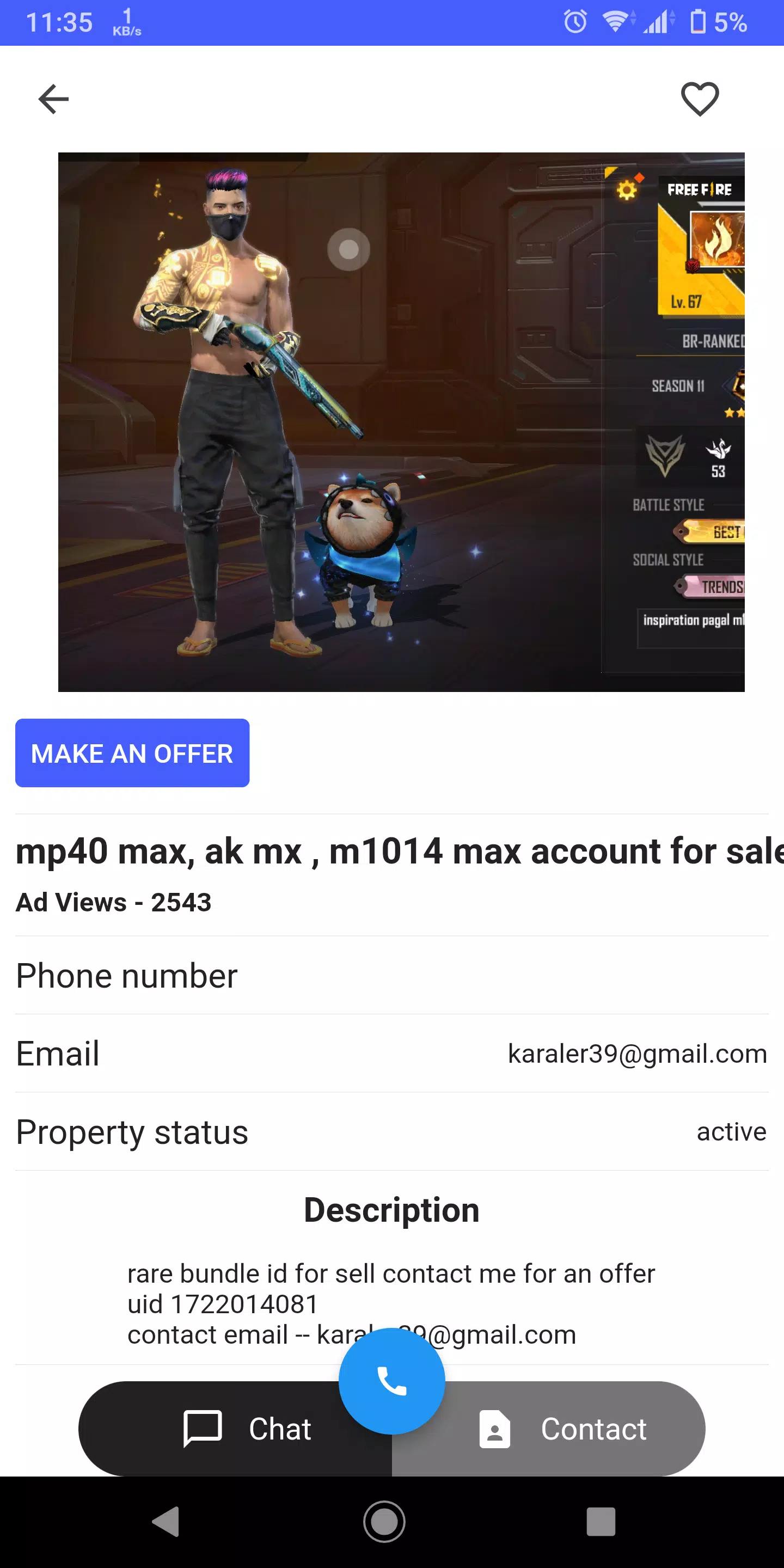 F Id Sell App F F Accounts For Android Apk Download