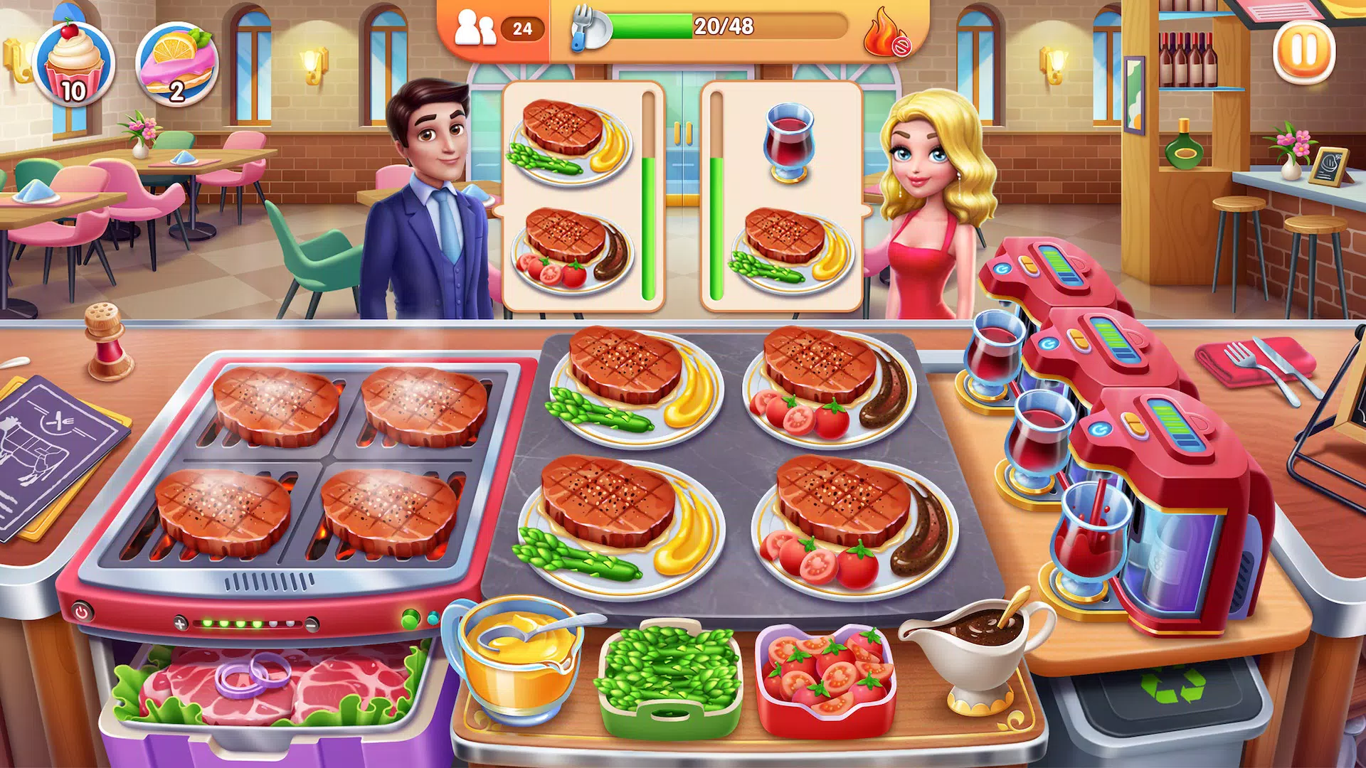 Download do APK de Comida de rua de cozinha: jogos de restaurante