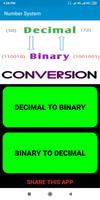 Decimal - Binary Conversion (Number System) Poster
