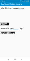 Text/Speech To Mp3 Converter imagem de tela 2