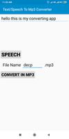 Text/Speech To Mp3 Converter اسکرین شاٹ 2