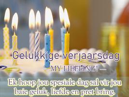 Afrikaans Birthday Wishes SMS ảnh chụp màn hình 1