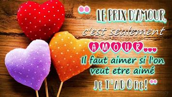 Messages et citations d'amour الملصق