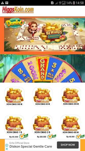 Download HiggsKoin.com - Jual Koin Higgs Domino Island ...