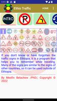 Ethiopian Traffic Symbols Affiche