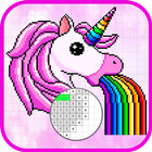 Coloring Fun Unicorn Color by Number 3D Pixel Art 圖標