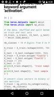 Python Keras capture d'écran 1