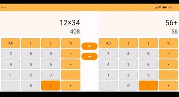 Double calculator - 2 calcy penulis hantaran