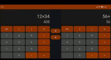 Double calculator - 2 calcy screenshot 2