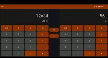 برنامه‌نما Double calculator - 2 calcy عکس از صفحه