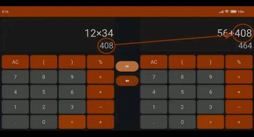 برنامه‌نما Double calculator - 2 calcy عکس از صفحه