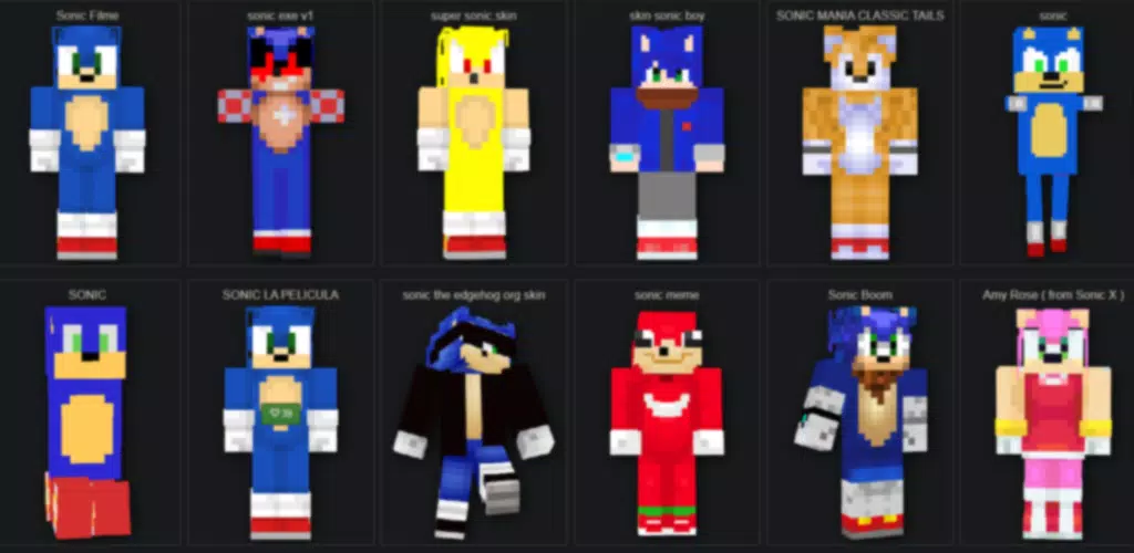 Classic Super Sonic the Hedgehog Minecraft Skin