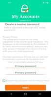 My accounts - My secure data Plakat