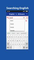 English Afrikaans Dictionary plakat