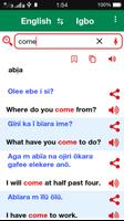 English to Igbo Dictionary پوسٹر