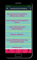 Guide for set Security on Pendrive poster