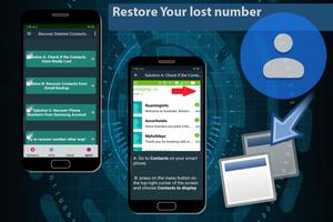 Methods for Recover lost Contacts from phone poster