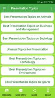 برنامه‌نما Presentation Topics عکس از صفحه