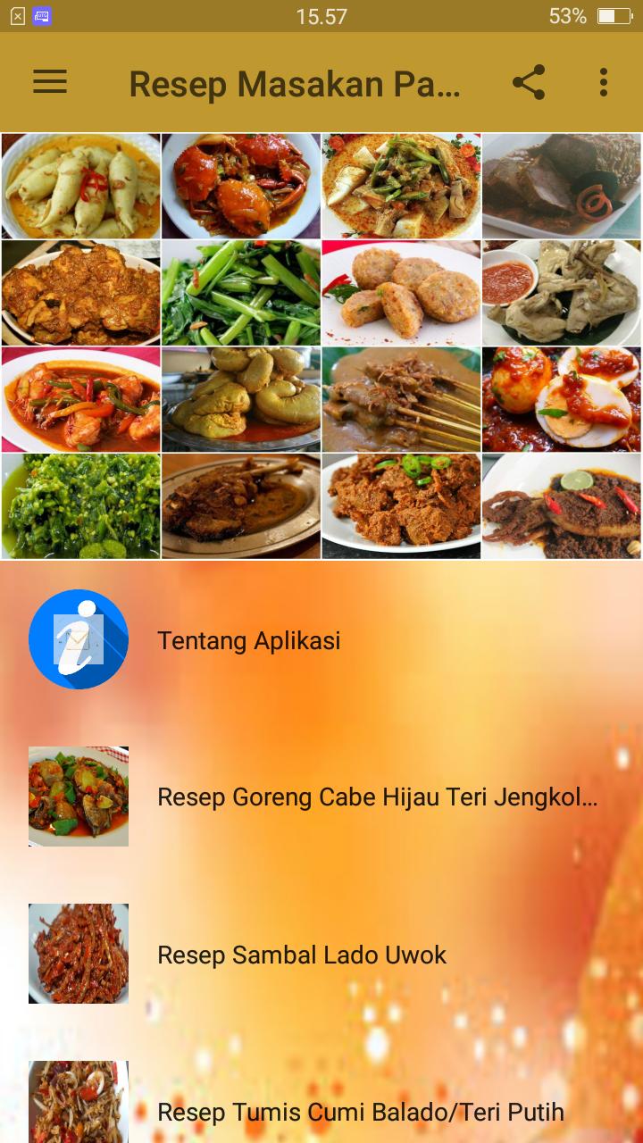 Resep masakan padang