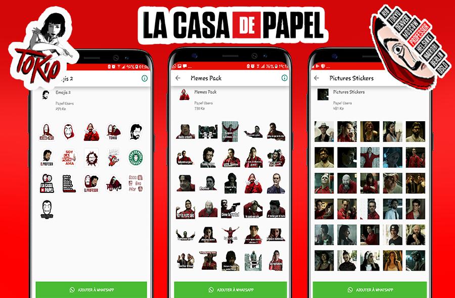 Casa de Papel Trending stickers for WhatsApp APK voor Android Download