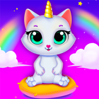 Unicorn Cat Princess Baby Game آئیکن