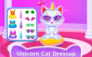 Unicorn Cat Princess Baby Game پوسٹر