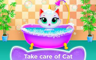 Unicorn Cat Princess Baby Game スクリーンショット 1