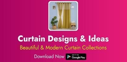 Curtain Design Ideas الملصق