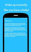Wake Up Cry: The Unusual Cute Baby Alarm App capture d'écran 1