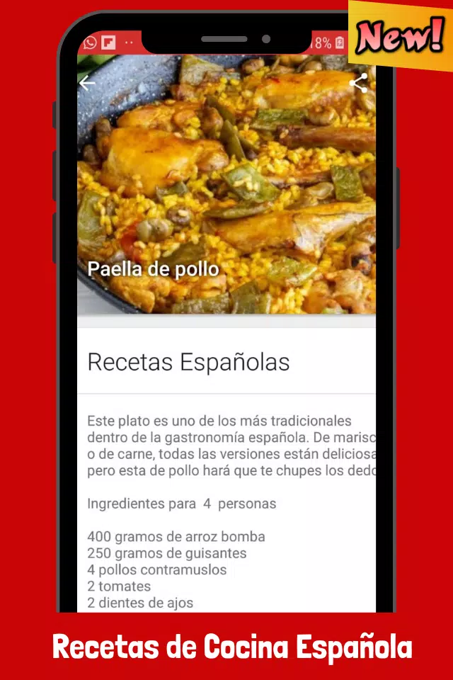 Recetas de Comidas Españolas - Cocina Española APK pour Android Télécharger